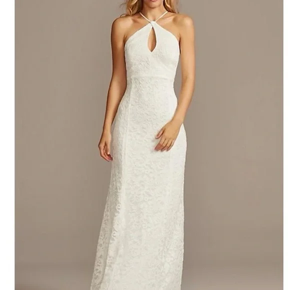 Db Studio | Dresses | Nwt Stunning Db Studio Halter Keyhole Lace Dress With Laceup Back Size 4 | Poshmark Db Studio | Dresses | Nwt Stunning Db Studio Halter Keyhole Lace Dress With Laceup Back Size 4 | Poshmark